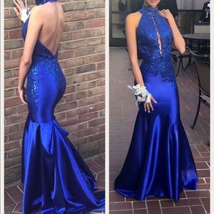 Hermoso vestido azul Royal! Para prom!!